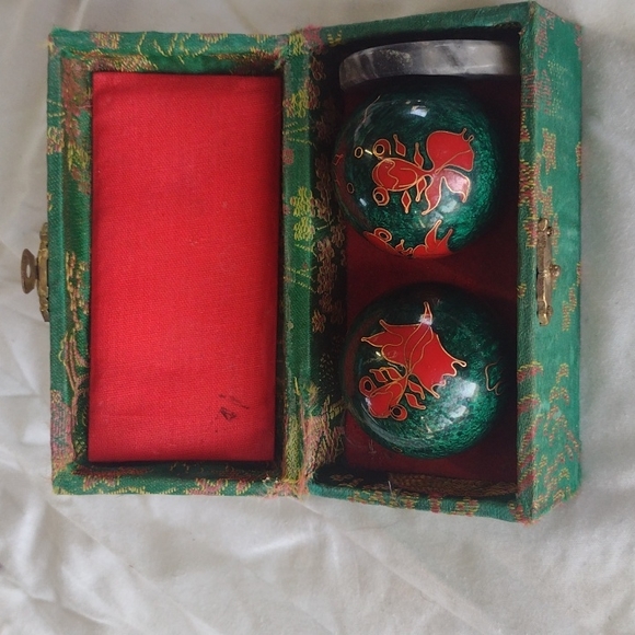 Other Vintage Iron Ball Direction Chiming Meditation Balls In